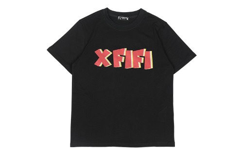 X-FIFI 로고 반팔티셔츠/FM8WTS01F BLACK